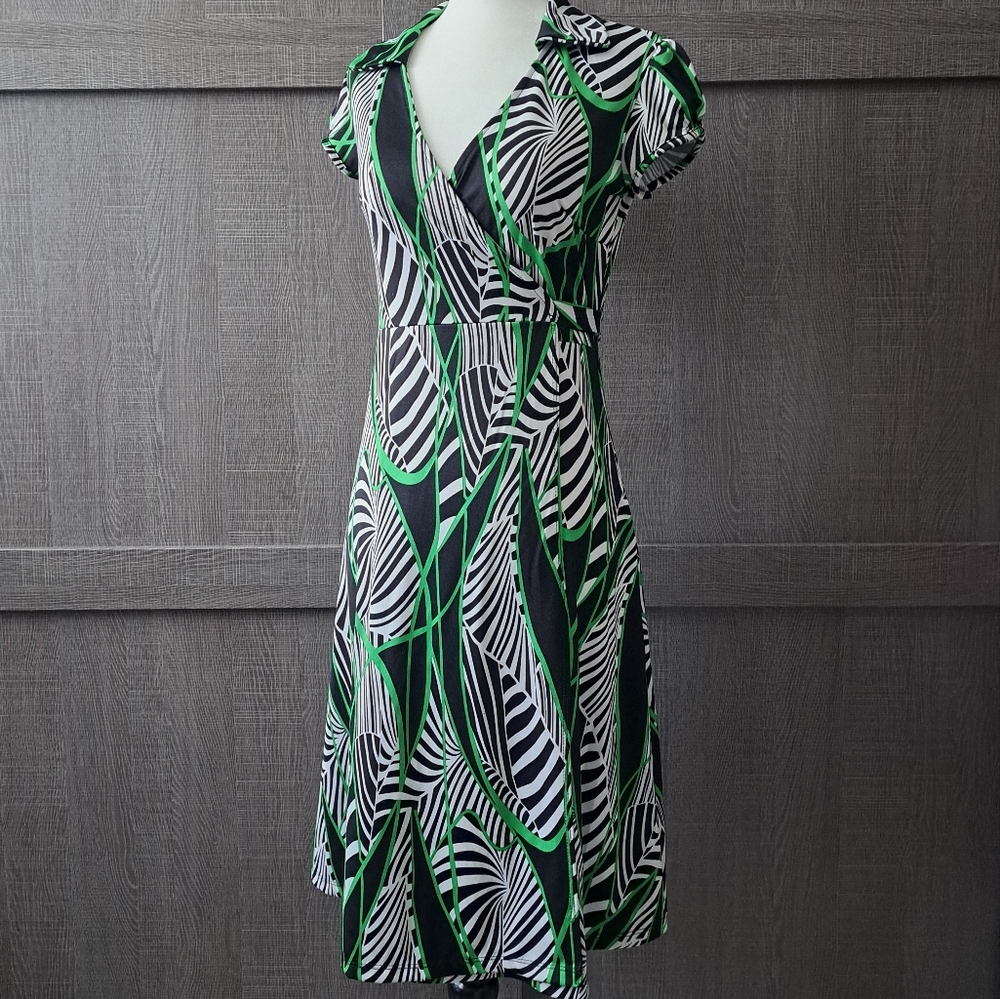 AVITAL Cap Sleeve Wrap Dress